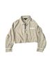 Tulléa 100% Polyester Tan Short Sleeve Button-Down Shirt Size M - photo 1