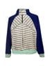 Lululemon Athletica 100% Polyester 86% Recycled Polyester 14% Spandex 87% Nylon 9% Spandex 86% Polyester 14% Spandex Stripes Blue Purple White Green Jacket Size 8 - photo 4