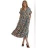 Entro 100% Poly Floral Ivory Multi Color Casual Dress Size S - photo 6