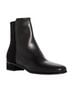 AQUATALIA 100% Leather Solid Black Ankle Boots Size 9 1/2 - photo 1