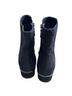AQUATALIA 100% Leather Solid Black Ankle Boots Size 9 1/2 - photo 4