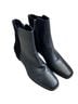AQUATALIA 100% Leather Solid Black Ankle Boots Size 9 1/2 - photo 2