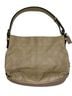 Coach 100% Leather Solid Tan Purple Shoulder Bag One size - photo 2