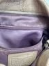 Coach 100% Leather Solid Tan Purple Shoulder Bag One size - photo 9