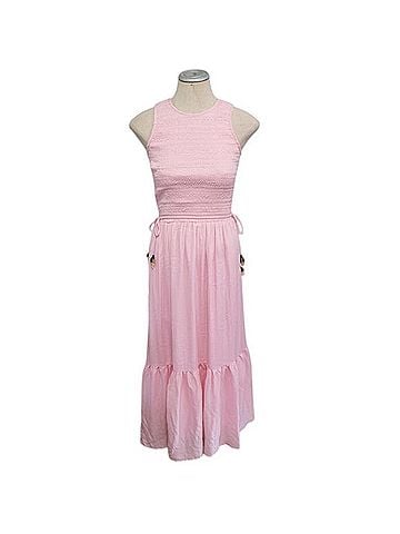 Dolan Smocked Tiered Maxi Casual Dress (view 1)