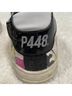P448 100% Leather Snake Print Black Pink Sneakers Size 9 1/2 - photo 3
