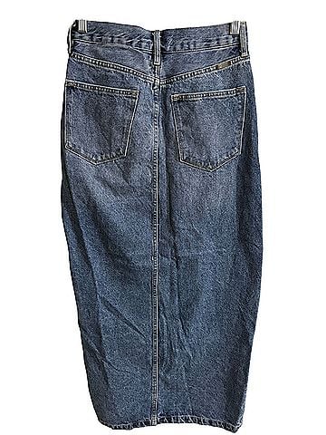 KANCAN JEANS Pixie 90’s Medium Wash Maxi Denim Skirt (view 2)