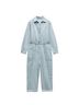 Zara Gray Blue Jumpsuit Size S - photo 2