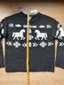 Sundance Graphic Black White Pullover Sweater Size M - photo 6