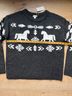 Sundance Graphic Black White Pullover Sweater Size M - photo 4