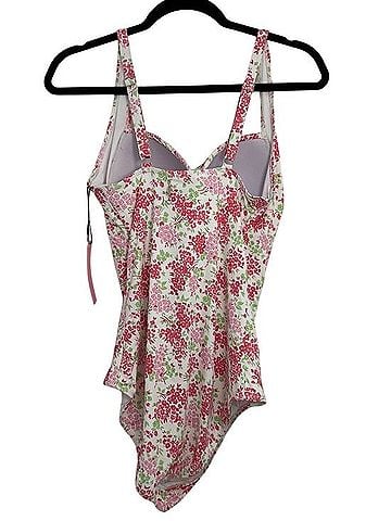 Betsey Johnson Floral Ruching One Piece Swimsuit (view 2)