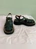 Coach 100% Leather Black Gold Sandals Size 6 1/2 - photo 3