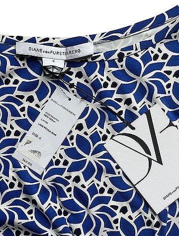 Diane von Furstenberg Della Lace Petals Print Jersey Cocktail Dress (view 2)