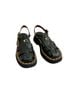 Coach 100% Leather Black Gold Sandals Size 6 1/2 - photo 1