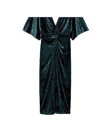 Zara Velvet Midi Dress Cocktail Dress (view 1)