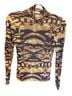 Ulla Johnson Animal Print Multi Color Long Sleeve Blouse Size P (petite) - photo 1