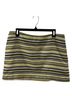 Milly 87% Wool 21% Polyester 2% Nylon 100% Polyester Chevron-herringbone Color Block Yellow White Green Wool Skirt Size 12 - photo 1