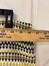 Milly 87% Wool 21% Polyester 2% Nylon 100% Polyester Chevron-herringbone Color Block Yellow White Green Wool Skirt Size 12 - photo 6