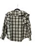 Veronica Beard Plaid White Black Long Sleeve T-Shirt Size 6 - photo 5