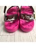 Crocs Pink Black Sandals Size 6 - photo 6