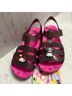 Crocs Pink Black Sandals Size 6 - photo 14