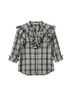 Veronica Beard Plaid White Black Long Sleeve T-Shirt Size 6 - photo 2