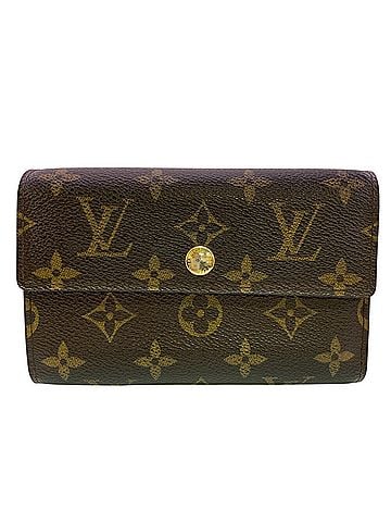 Louis Vuitton LOUIS VUITTON M60047 Portefeuille Alexandra Monogram Tri-fold Wallet Brown (view 1)