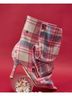 Azalea Wang Plaid Pink Ankle Boots Size 10 - photo 5