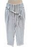 Moon River Stripes White Blue Casual Pants Size S - photo 1