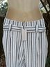 Moon River Stripes White Blue Casual Pants Size S - photo 3