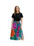 Mara Hoffman 100% Rayon Floral Multi Color Skort Size 4 - photo 1