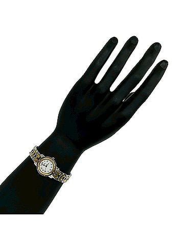 Hermès HERMES Vintage Clipper Stainless Steel GP Quartz Wristwatch, Silver/Gold, 32150 (view 2)