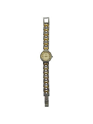 Hermès HERMES Vintage Clipper Stainless Steel GP Quartz Wristwatch, Silver/Gold, 29221 (view 1)