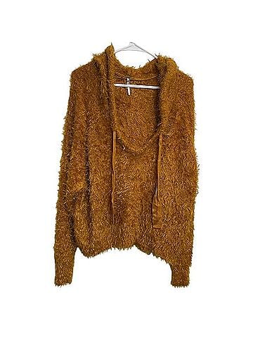 Free People Light As A Feather Fuzzy Hooded Oversized Sweater Pullover Sweater (view 1)