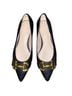 Boden 100% Leather Black Gold Flats Size EU 36 - photo 1