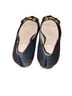 Boden 100% Leather Black Gold Flats Size EU 36 - photo 4