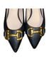 Boden 100% Leather Black Gold Flats Size EU 36 - photo 5