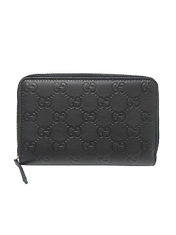 Gucci Gucci Multi-Round Zipper Wallet, Women's/Men's Bi-fold 420113, Leather, Black (view 2)