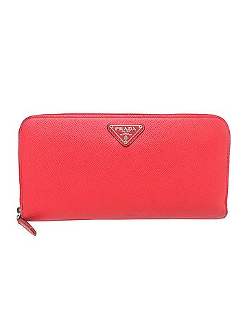 Prada Prada Women's/Men's Long Wallet 1ML506 Leather Red (view 1)