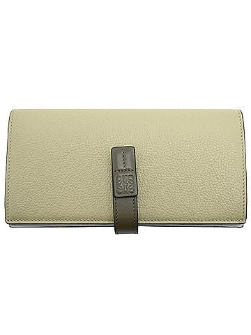 Loewe Loewe Large Vertical Wallet, Women's Long C660S40X01, Soft Grain Calf, Khaki (view 1)
