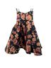 Mac Duggal 100% Polyester Floral Black Gold Cocktail Dress Size 0X - photo 2