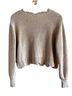 LoveShackFancy Solid Tan Multi Color Pullover Sweater Size L - photo 3