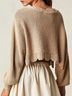 LoveShackFancy Solid Tan Multi Color Pullover Sweater Size L - photo 5