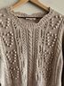 LoveShackFancy Solid Tan Multi Color Pullover Sweater Size L - photo 8