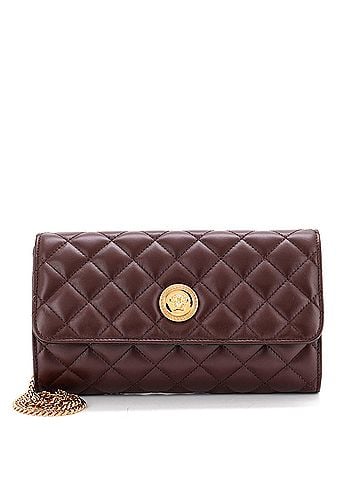 Versace Icon Wallet on Chain Quilted Leather (view 1)