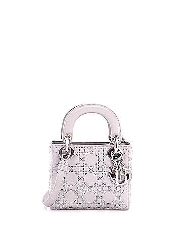 Christian Dior Lady Dior Bag Crystal Embellished Cannage Quilt Satin Mini (view 1)