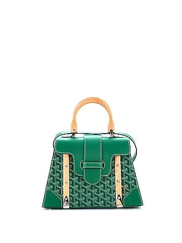 Goyard Saigon Top Handle Bag Coated Canvas with Leather PM (view 1)
