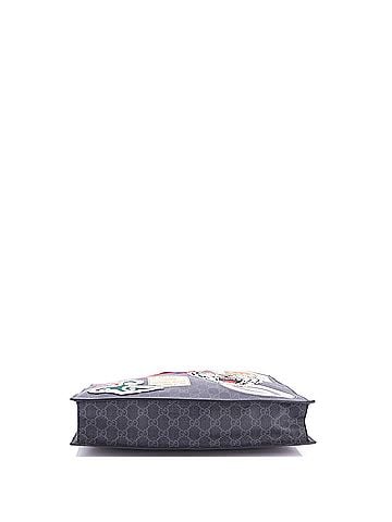 Gucci Courrier Convertible Soft Open Tote GG Coated Canvas with Applique North South (view 2)