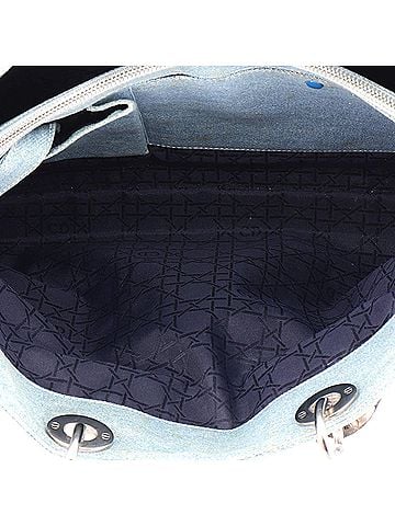 Christian Dior Vintage Lady Dior Bag Cannage Quilt Denim Large (view 2)