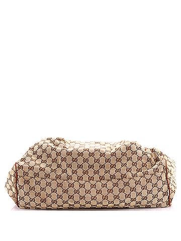 Gucci Sukey Tote GG Canvas with Leather Large (view 2)